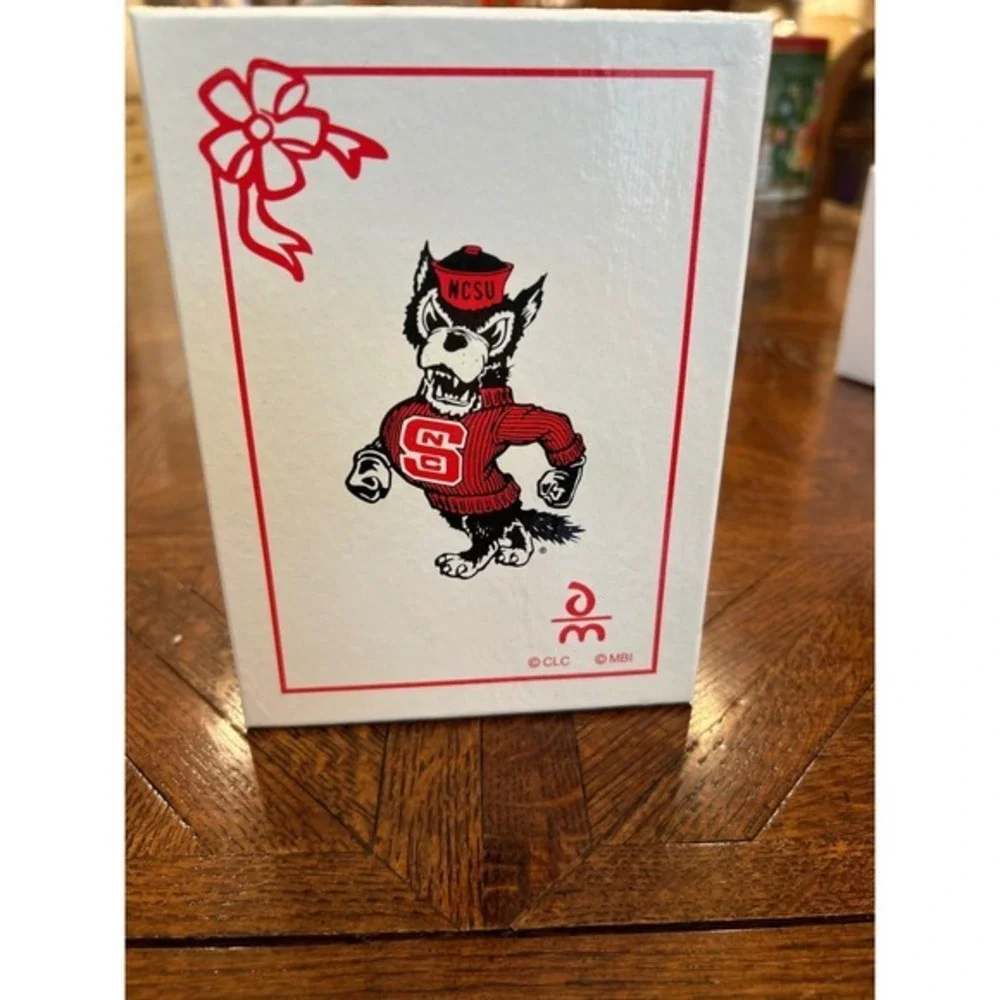 NC State Wolfpack 2006 Christmas‎ Bell Ornament with Santa Claus Inside